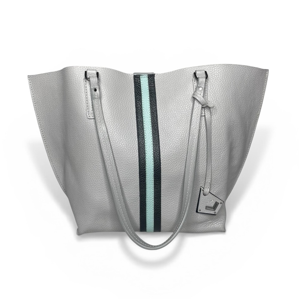 UPDATED Botkier gray leather tote